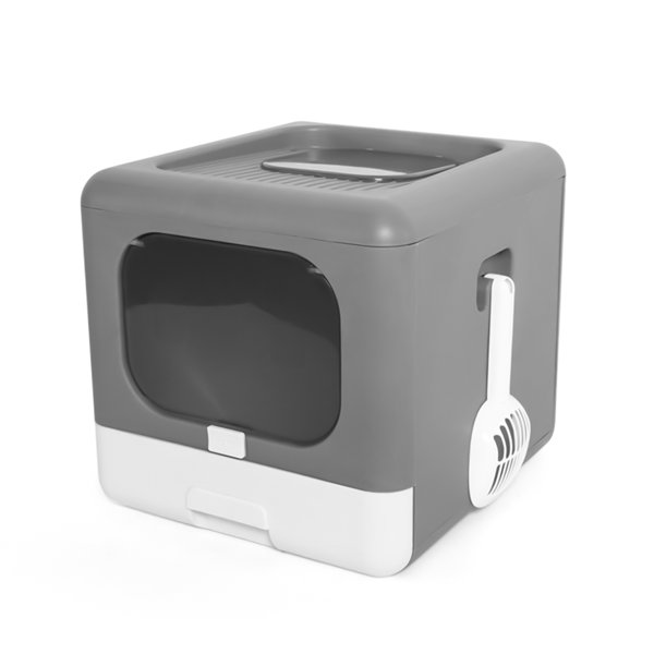 Tucker Murphy Pet Grande toilette pour chat pliable avec bac à litière